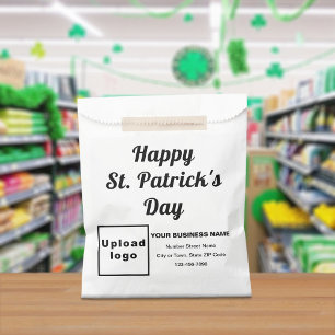 St. Patrick's Day, Geschäftsmarke, weiße Papiertüt Geschenktütchen