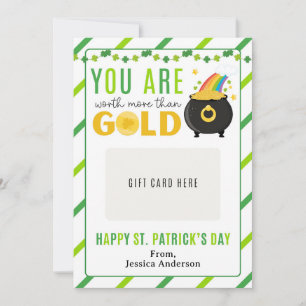 St. Patrick's Day Geschenkkarte für Lehrer Einladung