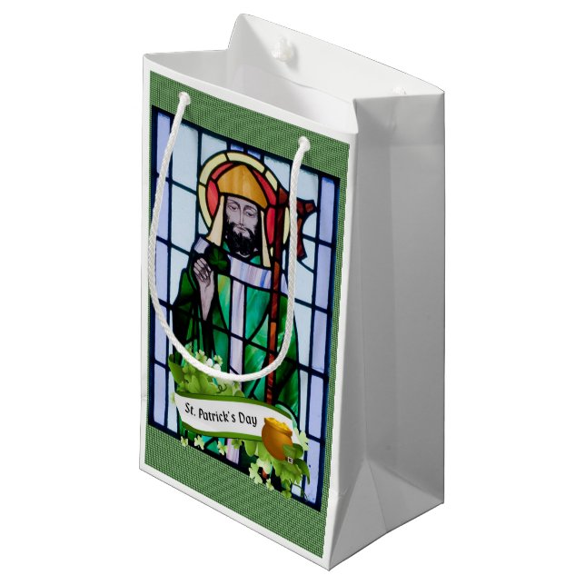 St. Patrick's Day Geschenktasche Kleine Geschenktüte (Vorderseite Schrägansicht)