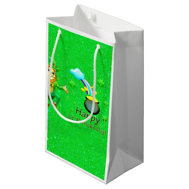 St. Patrick's Day Geschenktasche Kleine Geschenktüte (Vorderseite Schrägansicht)
