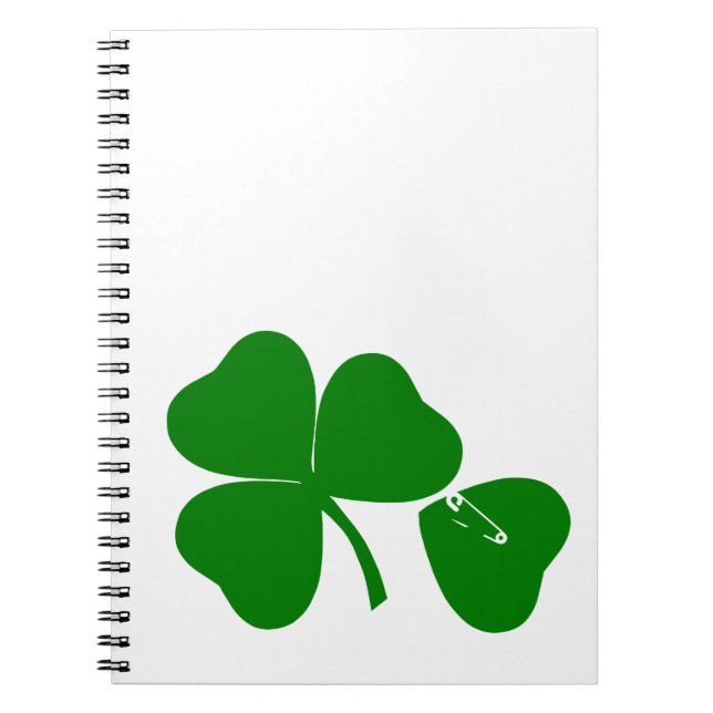 St Patrick's Day - Get Lucky 3 + 1 leaves = 4 Notizblock (Vorderseite)