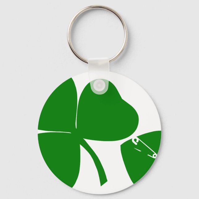 St Patrick's Day - Get Lucky 3 + 1 leaves = 4 Schlüsselanhänger (Vorderseite)