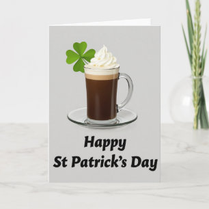 St. Patricks Day Getränkekarte Karte