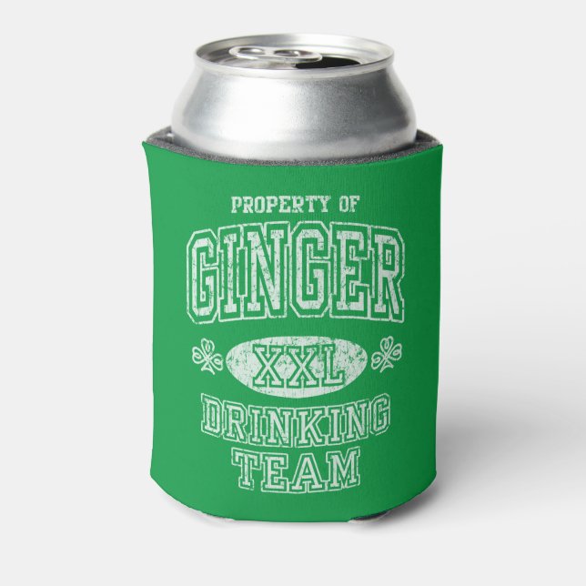 St Patrick's Day Ginger Drinking Team Dosenkühler (Kanne Rückseite)