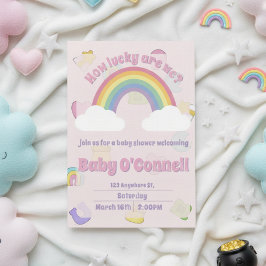 St. Patrick's Day girl baby shower Einladung