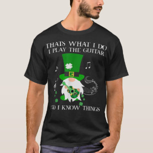 St Patricks Day Gitarre für Männer Frauenmusik Fun T-Shirt