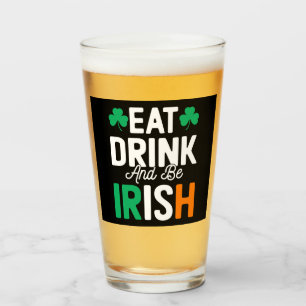 St Patrick's Day Glass Glas