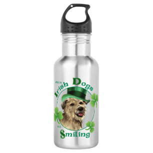 St. Patrick's Day Glen of Imaal Terrier Edelstahlflasche