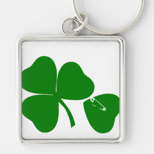 St Patrick's Day - Glück 3+1 = 4 Schlüsselanhänger