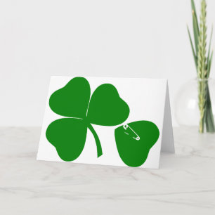 St Patrick's Day - Glück 3 + 1 Blätter = 4 h Karte