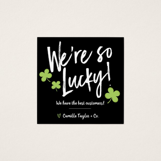 St. Patrick's Day Glück Danke Ihnen Discount Code (Vorderseite)