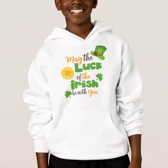 St. Patrick's Day, Glück der Iren, Clovers Hoodie (Vorderseite)