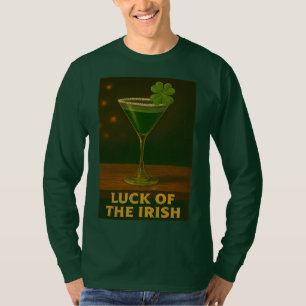 St. Patrick's Day Glück der Iren Klee Martini T-Shirt
