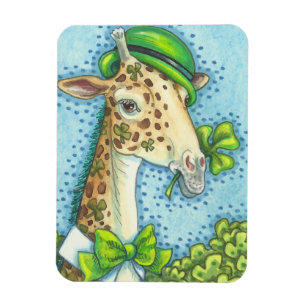 St. Patrick's Day GLÜCKLICHER IRISCHER GIRAFFE MAG Magnet