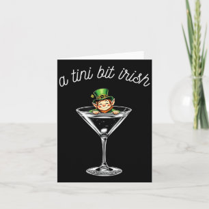 St. Patricks Day Glücklicher Kobold Damen ein biss Karte
