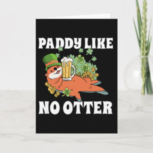 St. Patrick's Day Glücklicher Kobold Otter Paddy G Karte