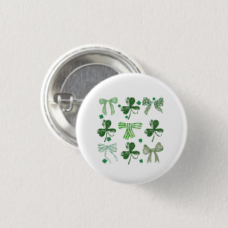St. Patrick's Day Glücksklee und Bogen Button