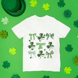St. Patrick's Day Glücksklee und Bogen T-Shirt