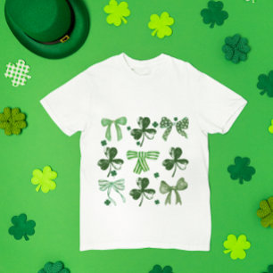St. Patrick's Day Glücksklee und Bogen T-Shirt
