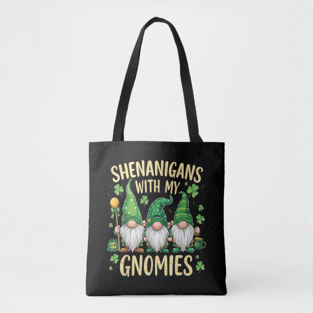 St. Patricks Day Glückskleeblatt Gnom  Tasche (Vorderseite)
