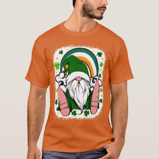 St. Patricks Day Gnom Irish Rainbow Shamrock Gnom T-Shirt