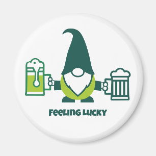 St. Patrick's Day Gnom mit Bierkrug Magnet