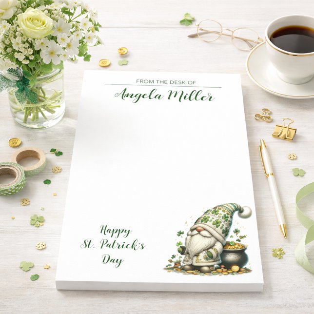 St. Patrick's Day-Gnom-Notizzettel Post-it Klebezettel (Von Creator hochgeladen)