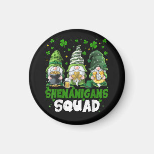 St Patricks Day Gnome-Streiche-Truppe Heiliger Magnet