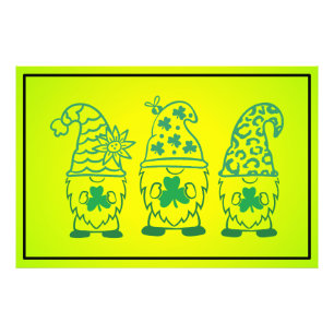 St. Patrick's Day Gnomes-60682 Fotodruck