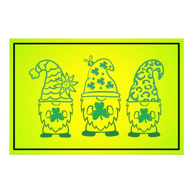 St. Patrick's Day Gnomes-60682 Fotodruck (Vorne)
