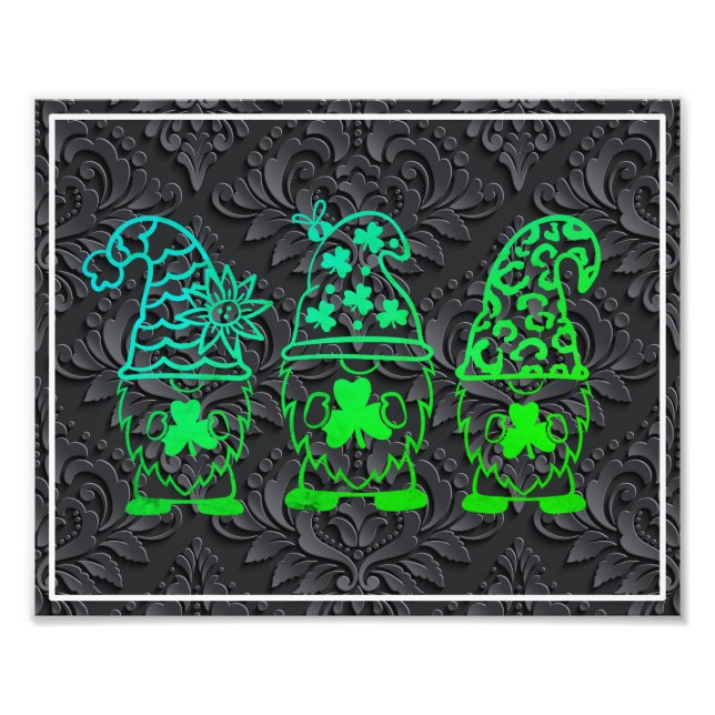 St. Patrick's Day Gnomes-60682 Fotodruck (Vorne)