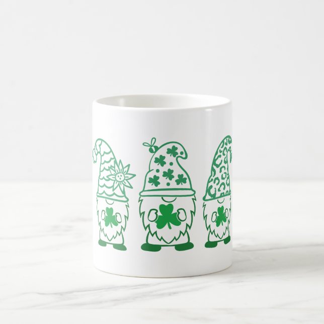 St. Patrick's Day Gnomes-60682 Kaffeetasse (Mittel)