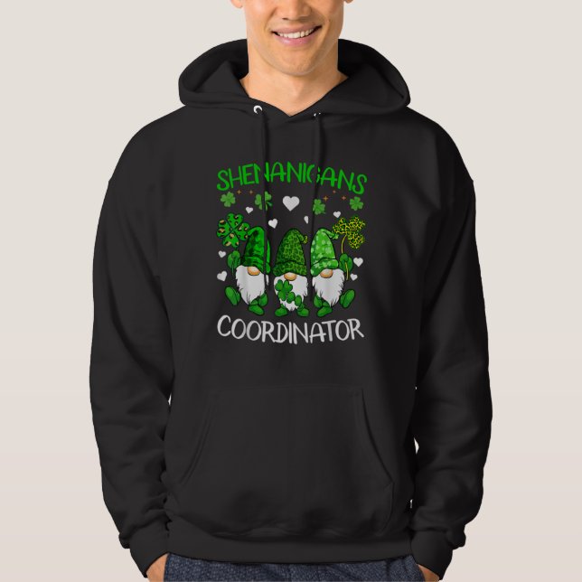 St Patricks Day Gnomes Shenanigans Coordinator Hoodie (Vorderseite)
