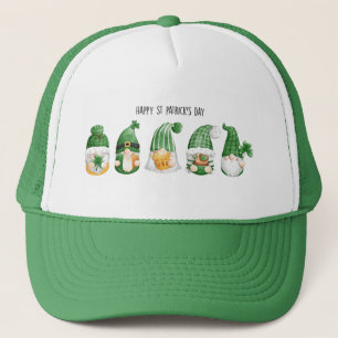St Patrick's Day Gnomes Trucker Hat Truckerkappe
