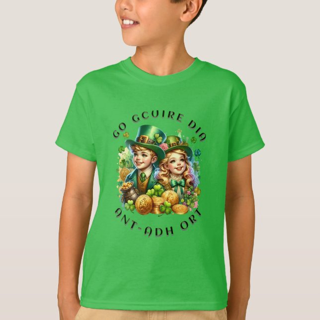 St Patrick's Day | Go gcuire Dia an t-ádh ort T-Shirt (Vorderseite)