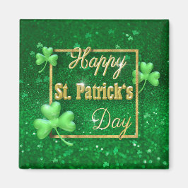 St. Patrick's Day Gold Kleeblatt Magnet