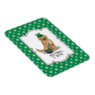 St. Patrick's Day Golden Retriever Dog Magnet