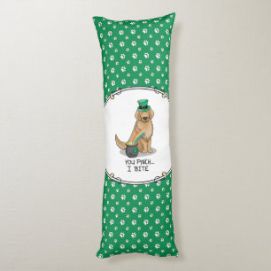 St. Patrick's Day Golden Retriever Dog Seitenschläferkissen