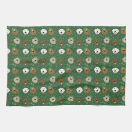 St Patricks Day Golden Retriever Hunde Geschirrtuch