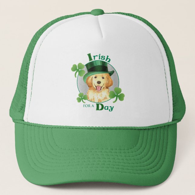 St. Patrick's Day Golden Truckerkappe (Vorderseite)