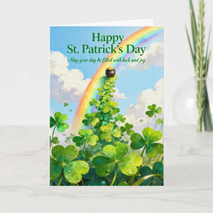 St. Patrick's Day Goldtopf Feiertagskarte