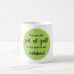 St.Patrick's Day Goldtopf-Tasse Kaffeetasse