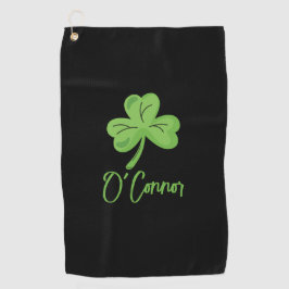 St. Patrick's Day Golfer Custom Lucky Shamrock Golfhandtuch