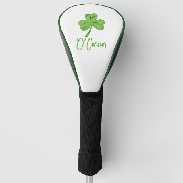 St. Patrick's Day Golfer Custom Sports Shamrock  Golf Headcover (Vorderseite)