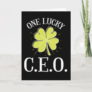 St. Patrick's Day Grafik für einen CEO. Ein Glücks Karte