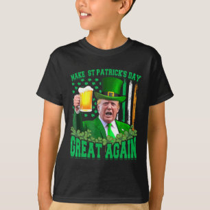 St. Patrick's Day Great Again Funny Trump 3 T-Shirt