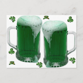 St Patrick's Day Green Beer Postkarte