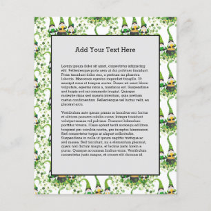 St Patricks Day Green Clovers Old Leprechaun Flyer