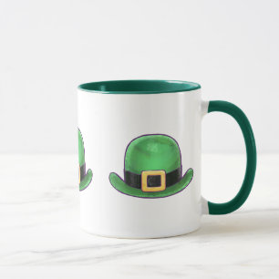 St Patrick's Day Green Derby Hat Tasse