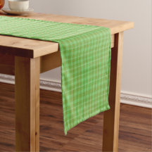 St.Patrick's Day Green Kariert Table Runner